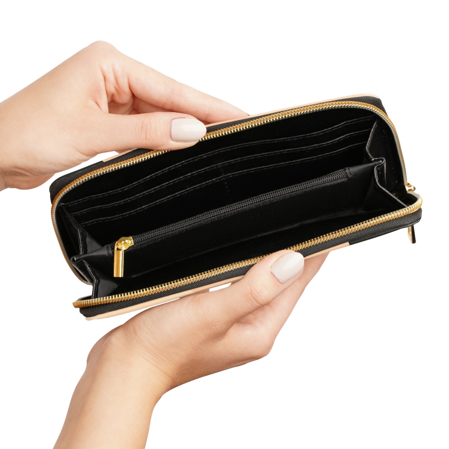 Women's Abstract Leaf Wallet - Vegan Abstract Foliage