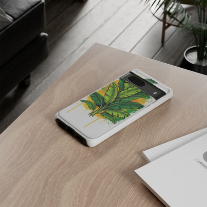 Tropical Banana Leaf Phone Case — Vibrant Green Plant Protector