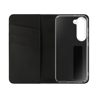 Retro Neutral Stripe Flip Phone Case — Wallet Folio with Card Slots