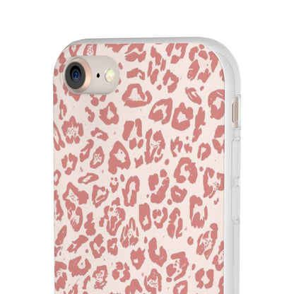 Pink Leopard Print Phone Case – Slim Flexible Protective Cover