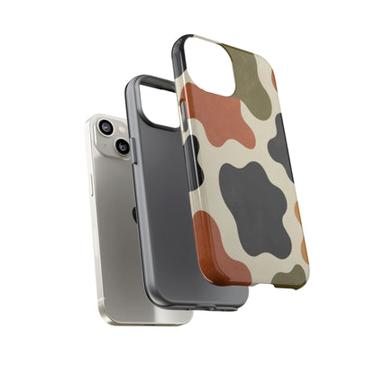 Retro Abstract Camouflage Phone Case — Earth Tone Tough Case