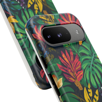 Tropical Floral Phone Case — Vibrant Jungle Leaf Protective Cover