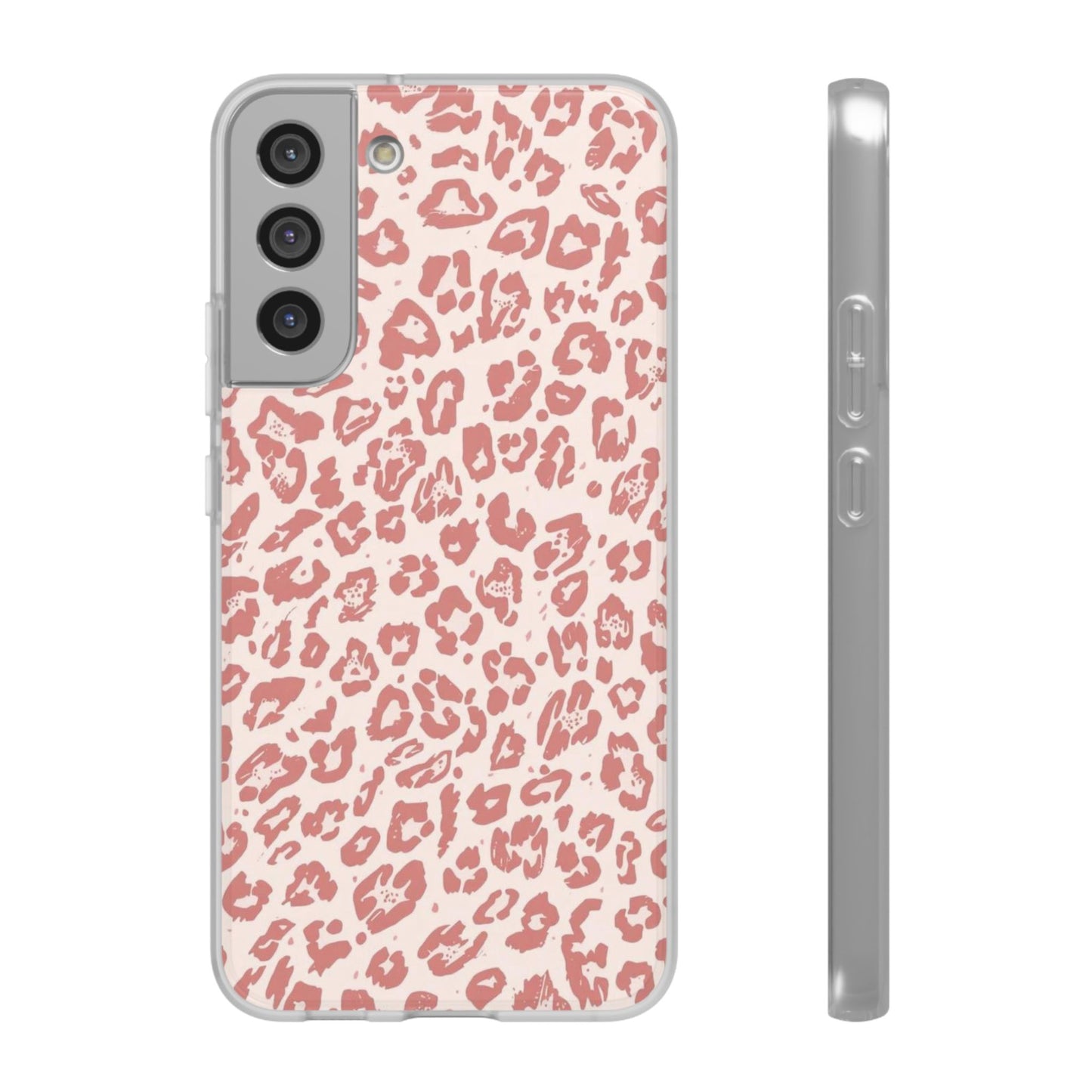 Pink Leopard Print Phone Case – Slim Flexible Protective Cover
