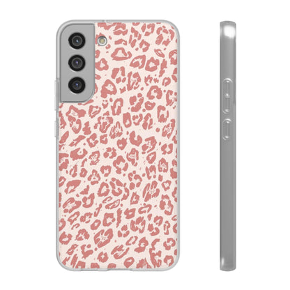 Pink Leopard Print Phone Case – Slim Flexible Protective Cover