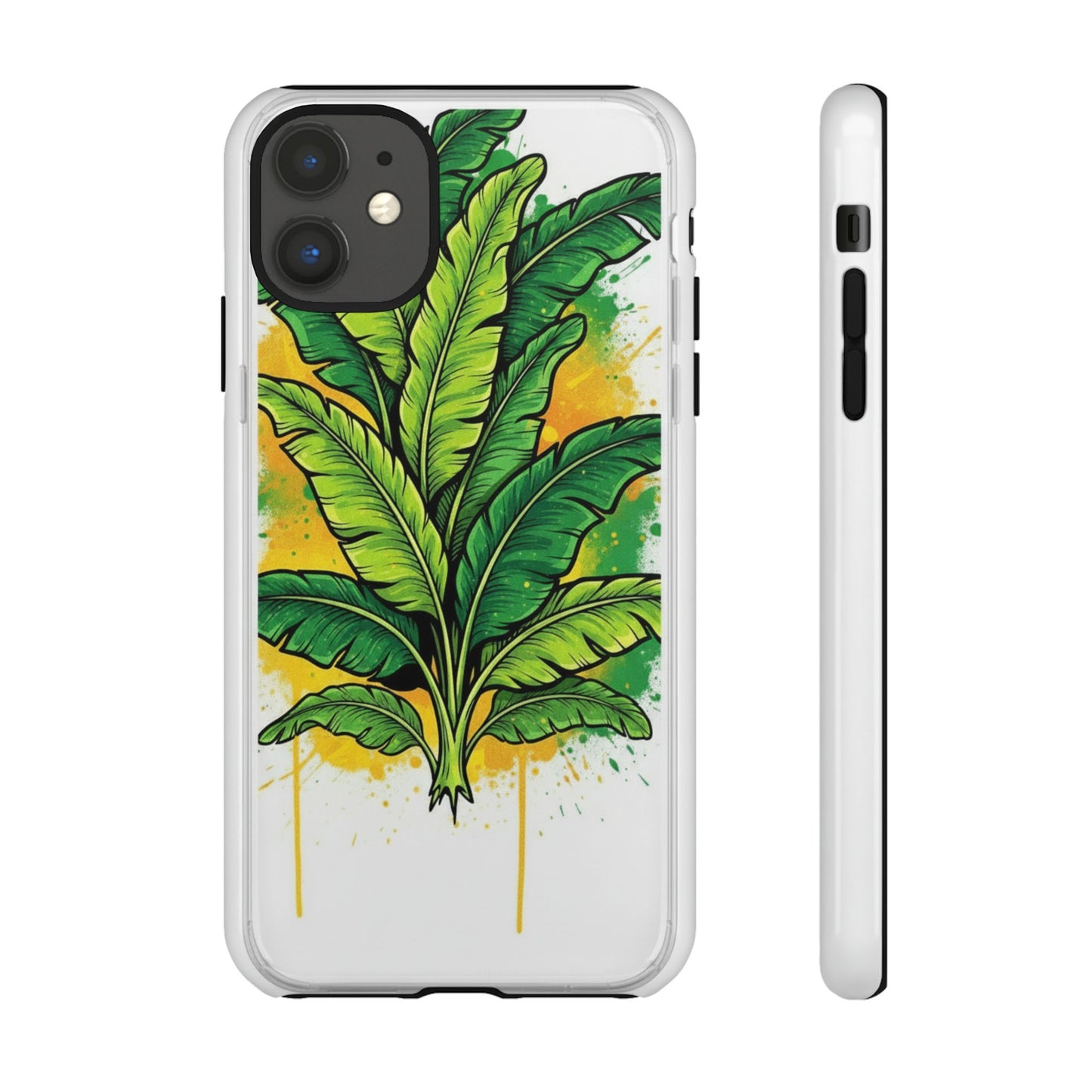 Tropical Banana Leaf Phone Case — Vibrant Green Plant Protector