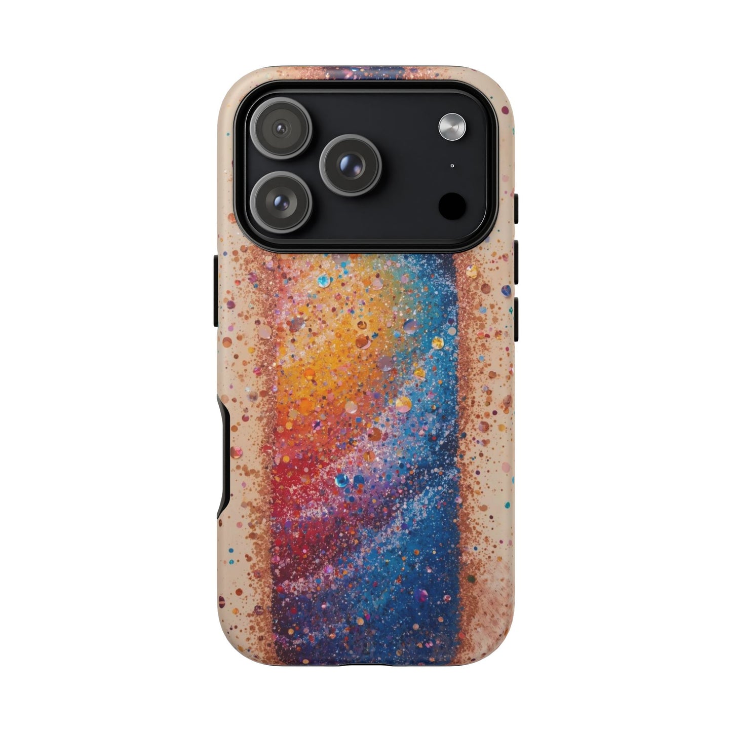 Galaxy Bottle Tough Phone Case — Colorful Nebula Splash iPhone Cover
