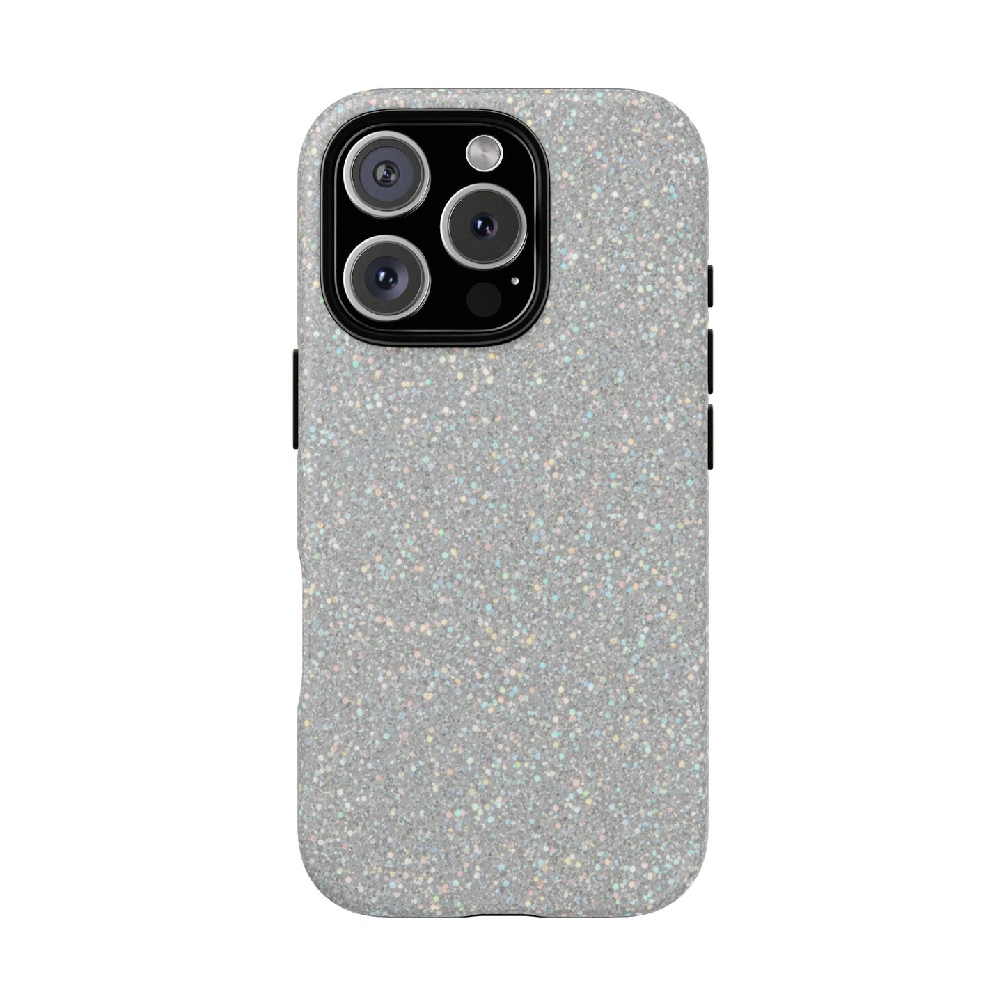 Glitter Silver Tough Phone Case — Sparkling Protective Phone Case