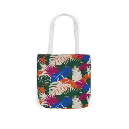 Tote Bag — Tropical Palm Leaf Canvas Tote (Colorful Jungle Print)
