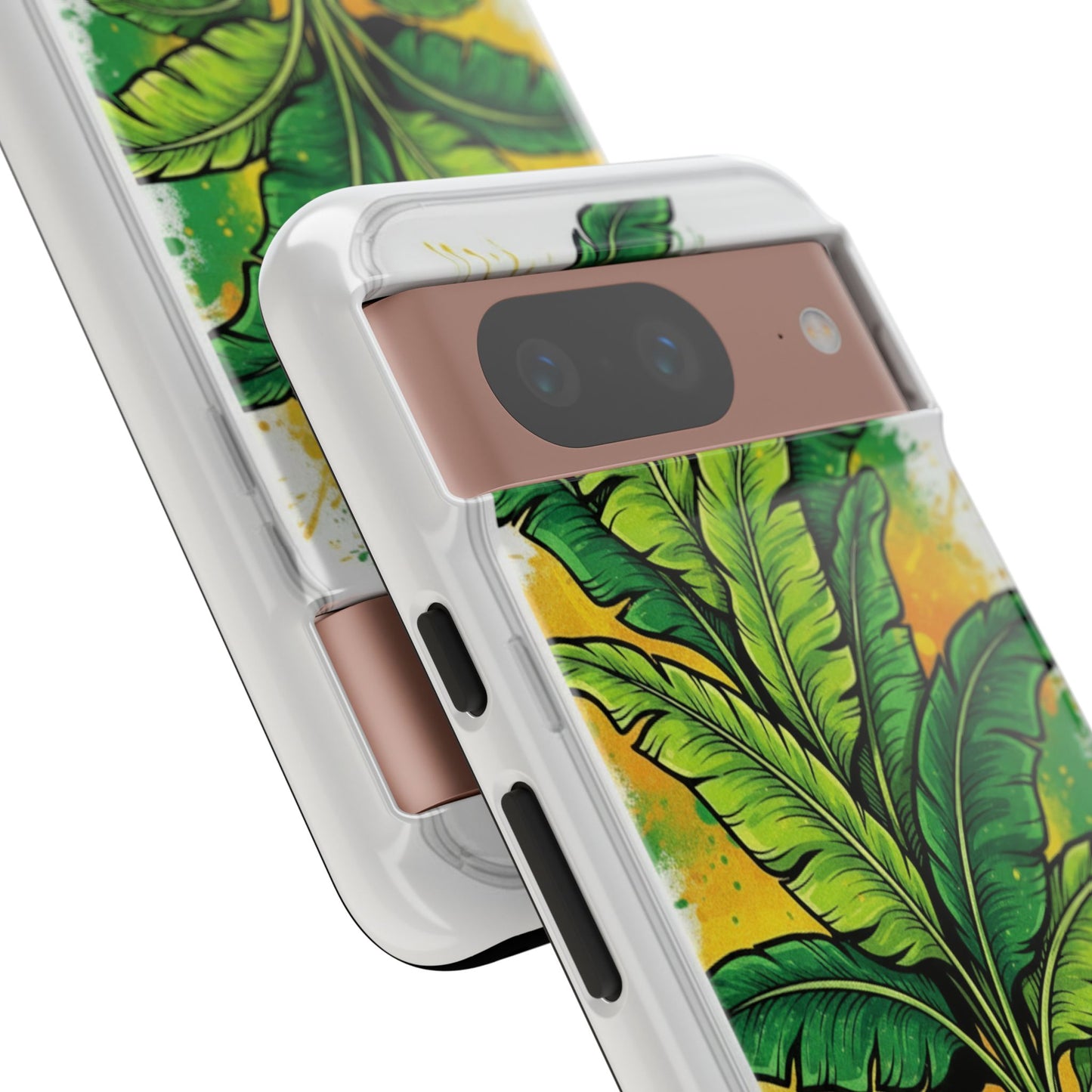 Tropical Banana Leaf Phone Case — Vibrant Green Plant Protector