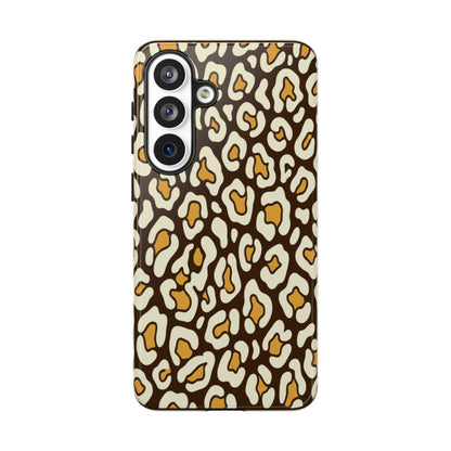 Leopard Print Tough Phone Case — Durable Protective iPhone Cover