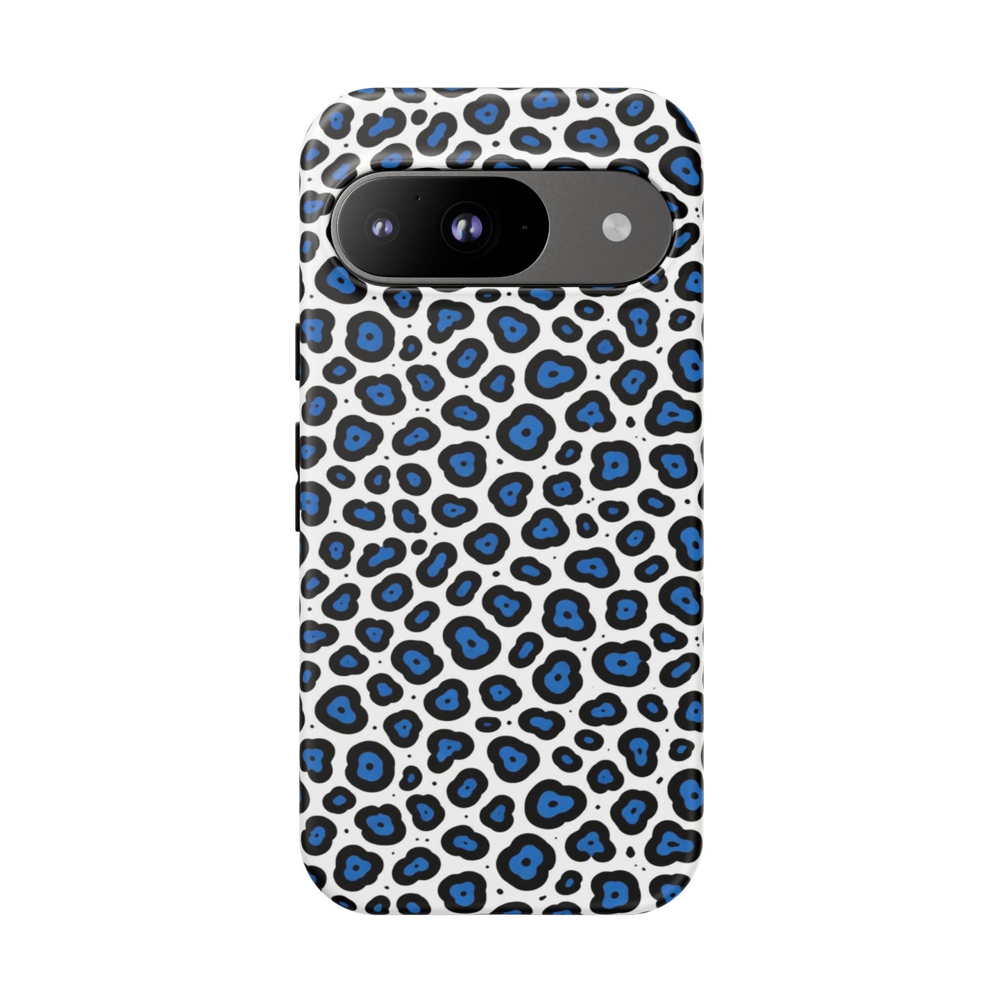 Blue Leopard Print Phone Case – Tough Protective Cover