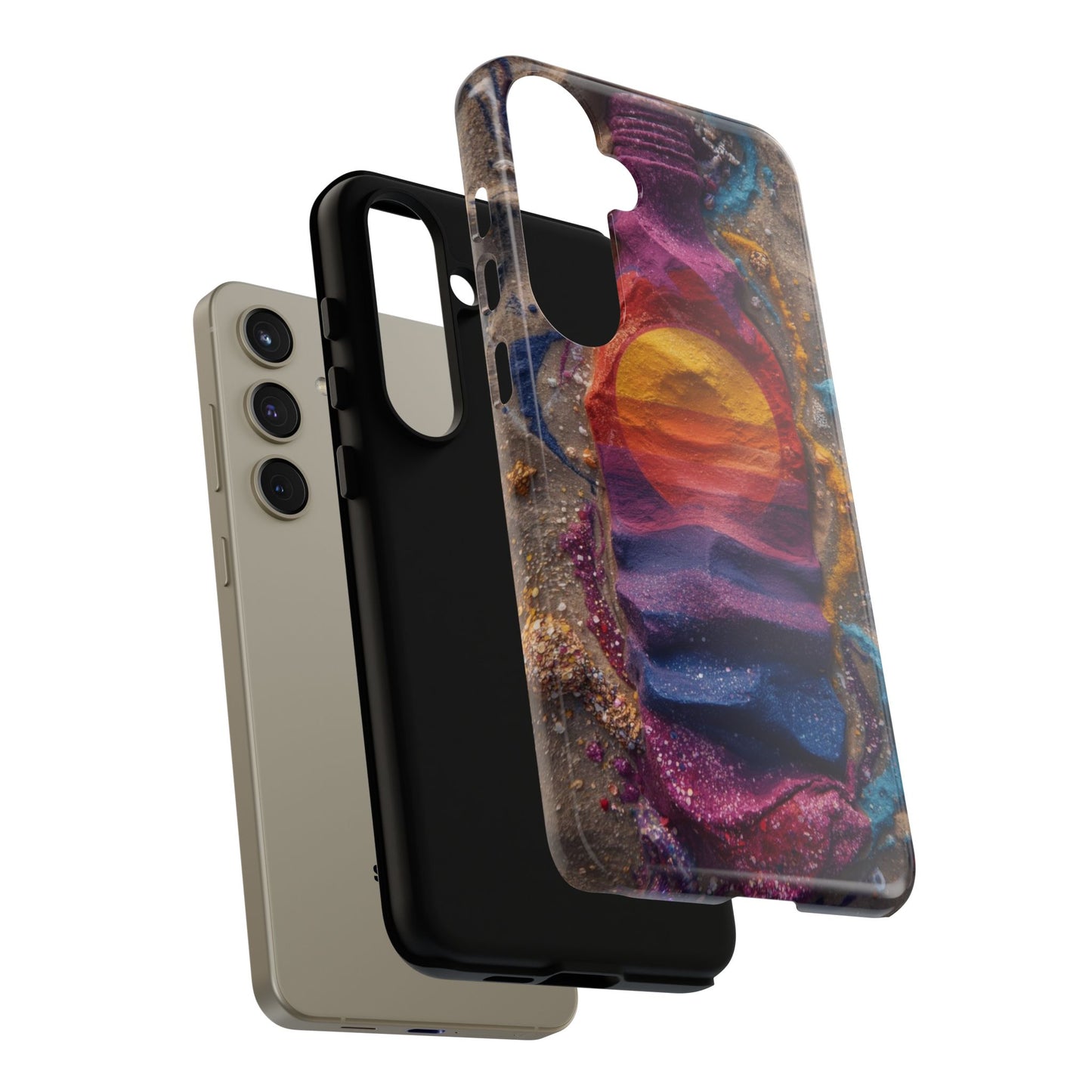 Phone Case — Colorful Sand Art Sunset Tough Protective Case