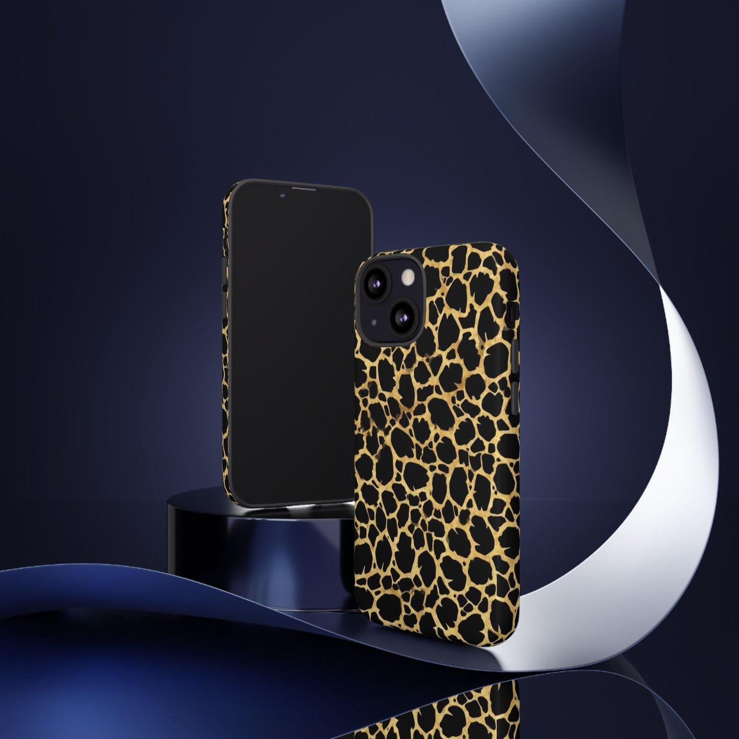 Giraffe Print Tough Phone Case — Durable Leopard-Style Protective Cover