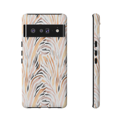 Tough Case — Neutral Watercolor Tiger Stripe Phone Case