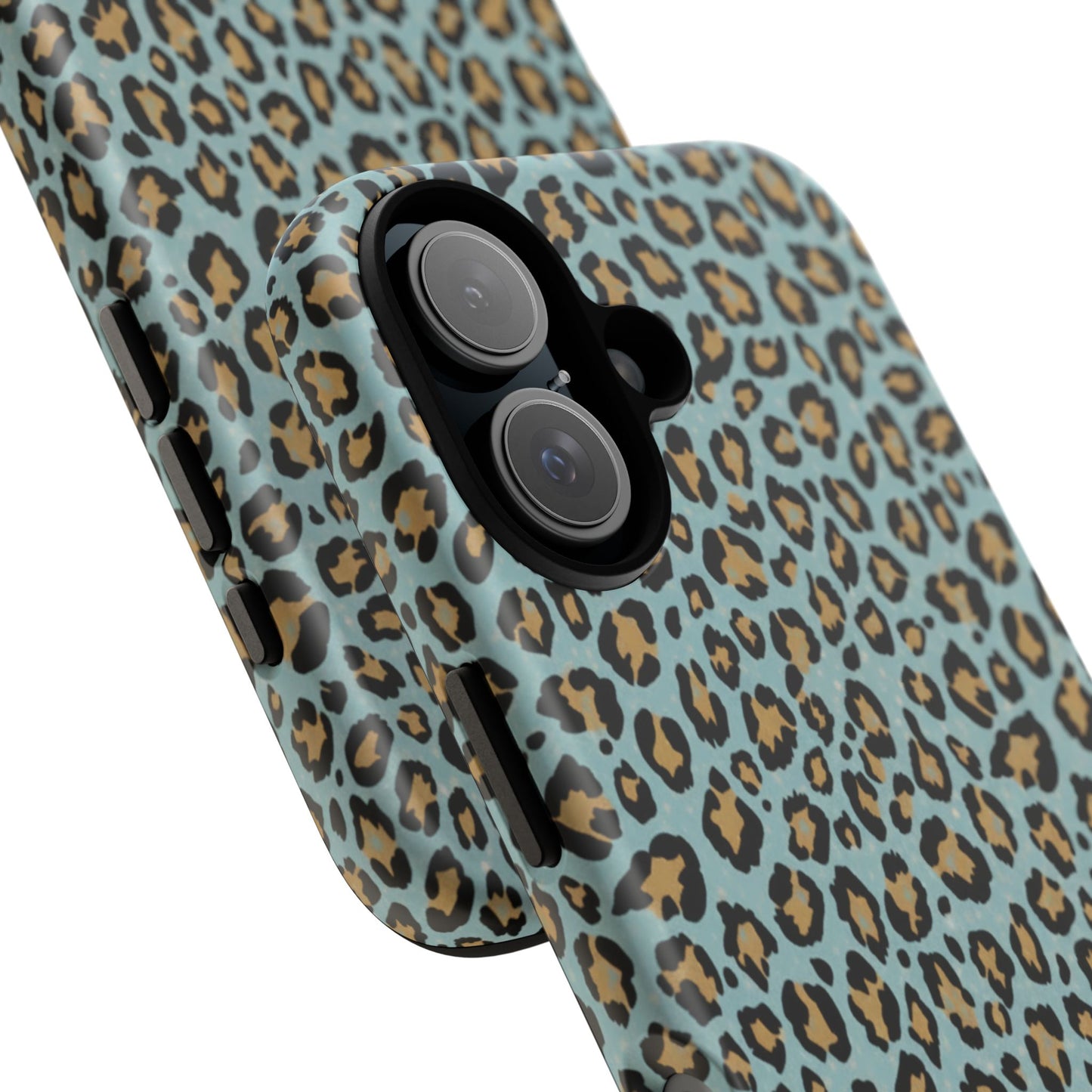 Leopard Print Tough Phone Case - Blue Cheetah Protective Cover