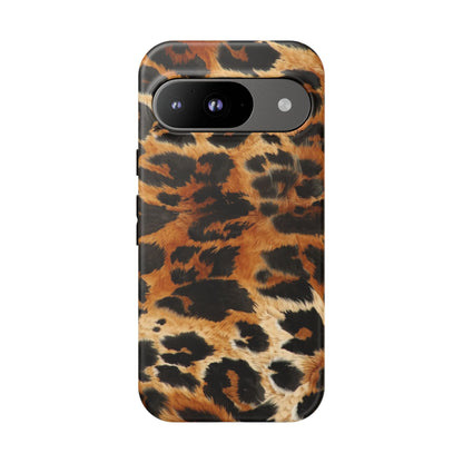 Leopard Print Tough Phone Case – Rugged Protective iPhone Cover