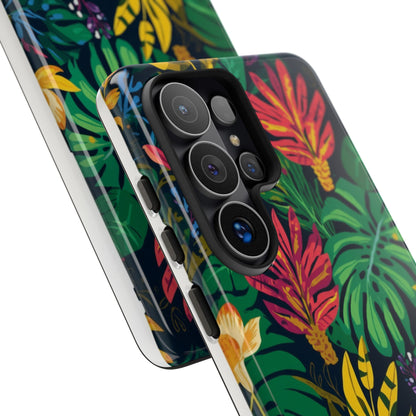 Tropical Floral Phone Case — Vibrant Jungle Leaf Protective Cover