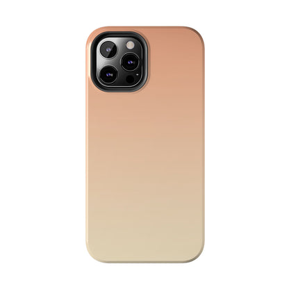 Gradient Tough Phone Case — Peach Ombre Protective Cover