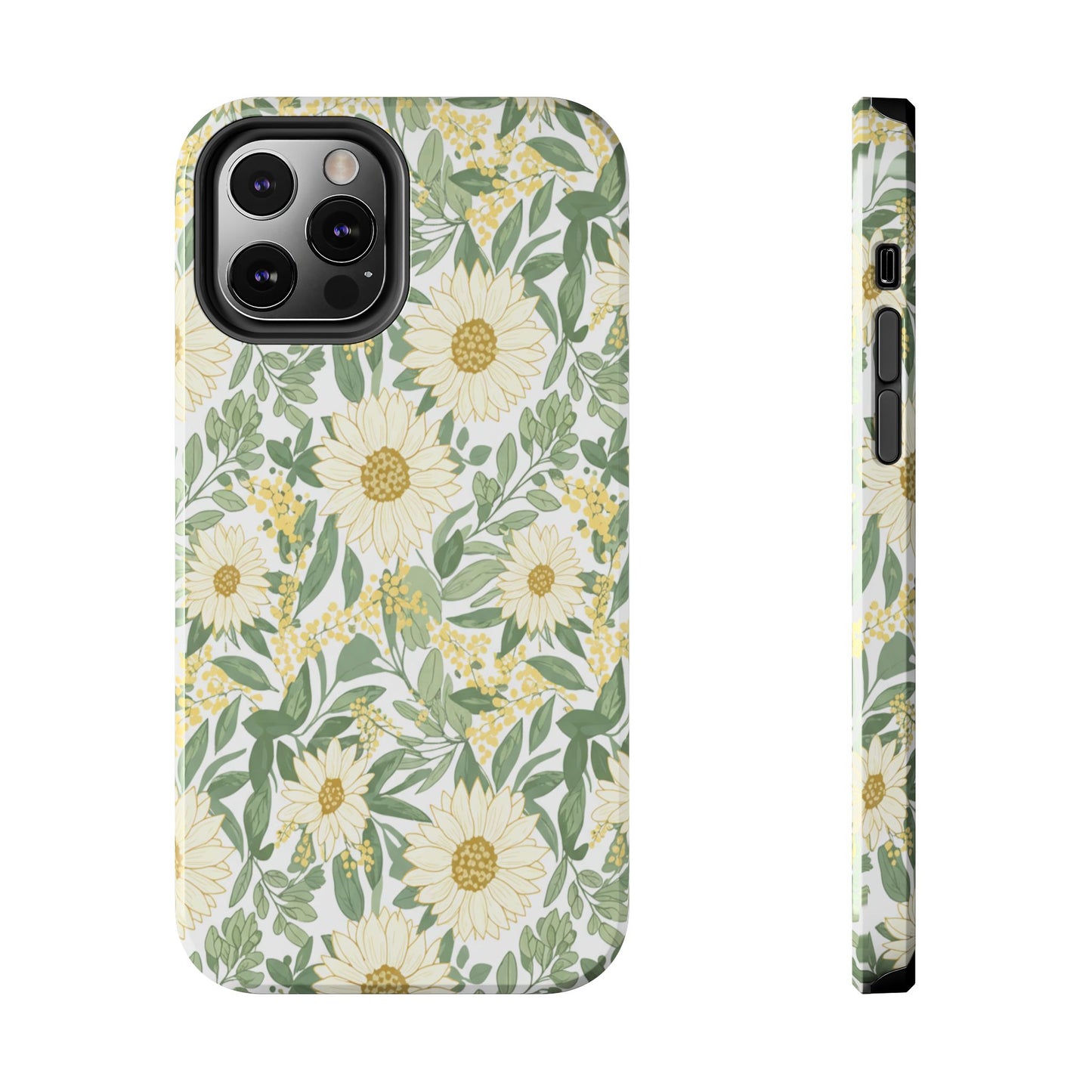 Daisy Meadow Tough Phone Case — Floral Protective Phone Cover