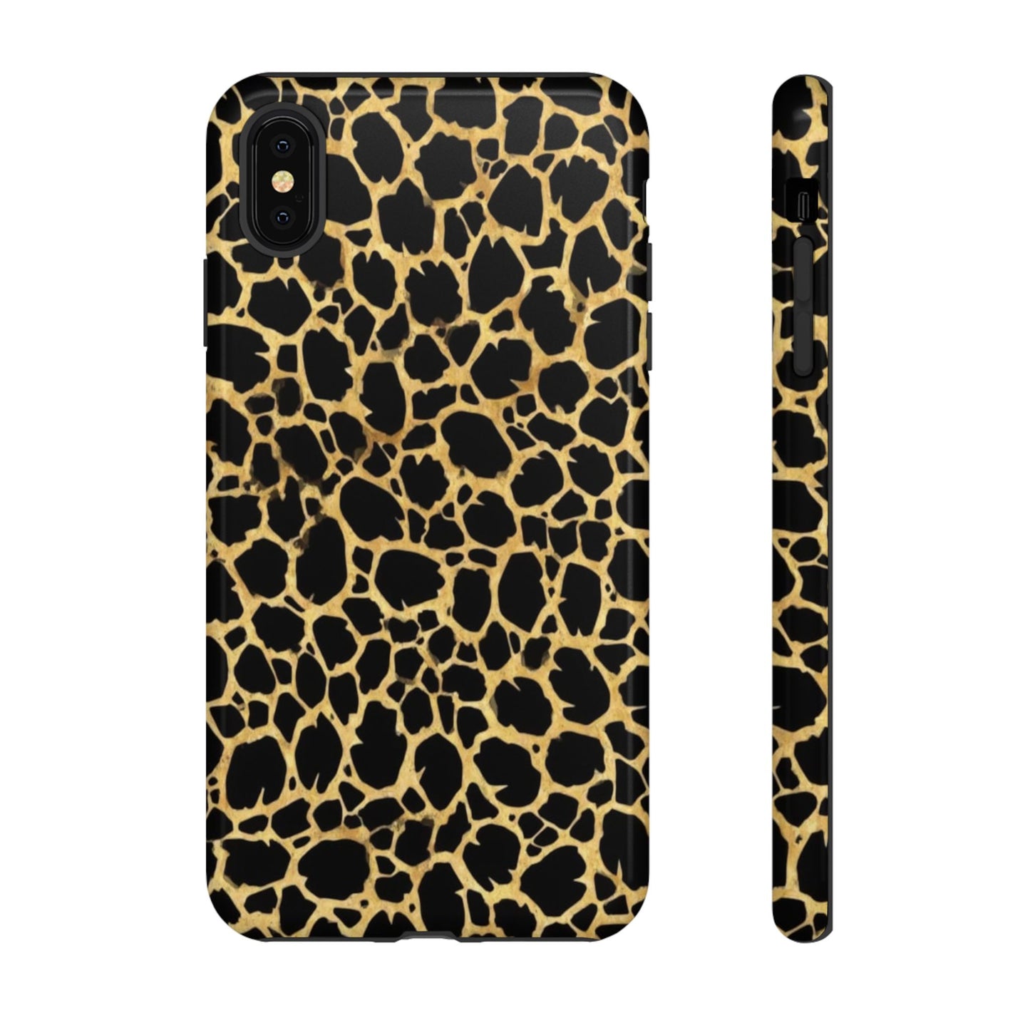 Giraffe Print Tough Phone Case — Durable Leopard-Style Protective Cover