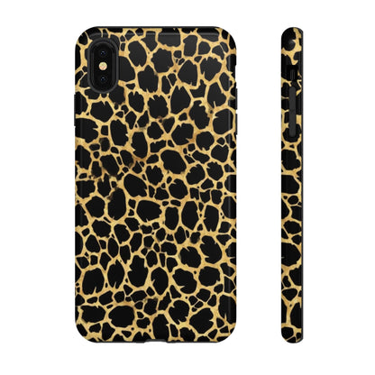 Giraffe Print Tough Phone Case — Durable Leopard-Style Protective Cover