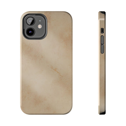 Tough Phone Case — Vintage Beige Marble Protective Phone Cover