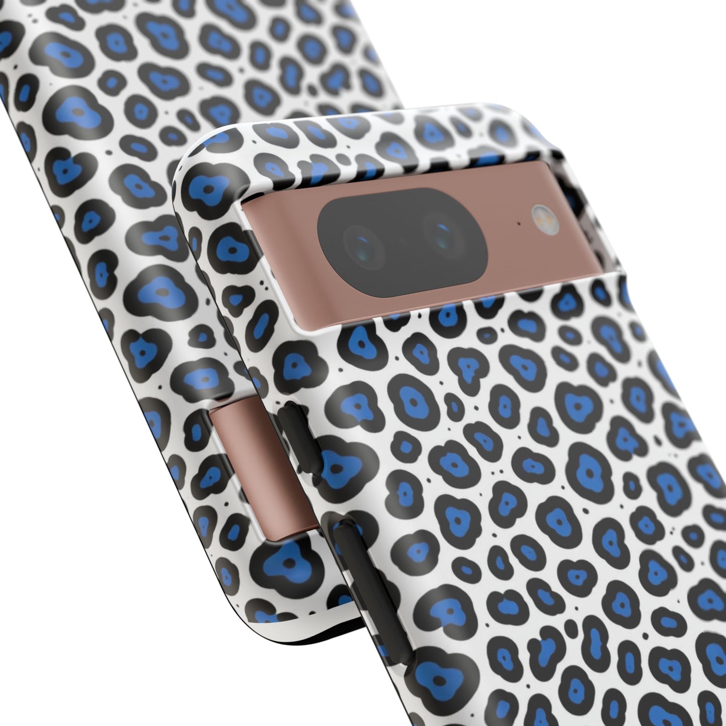 Blue Leopard Print Phone Case – Tough Protective Cover