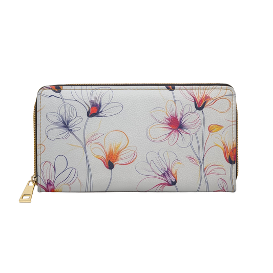 Women's Inked Floral Wallet - Spring Bloom