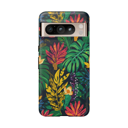 Tropical Floral Phone Case — Vibrant Jungle Leaf Protective Cover