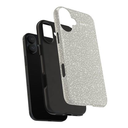 Speckled Gray Tough Phone Case — Protective Shockproof iPhone Cover
