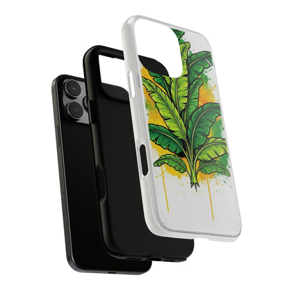 Tropical Banana Leaf Phone Case — Vibrant Green Plant Protector
