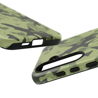 Camo Tough Phone Case — Military Green Protective iPhone Cover