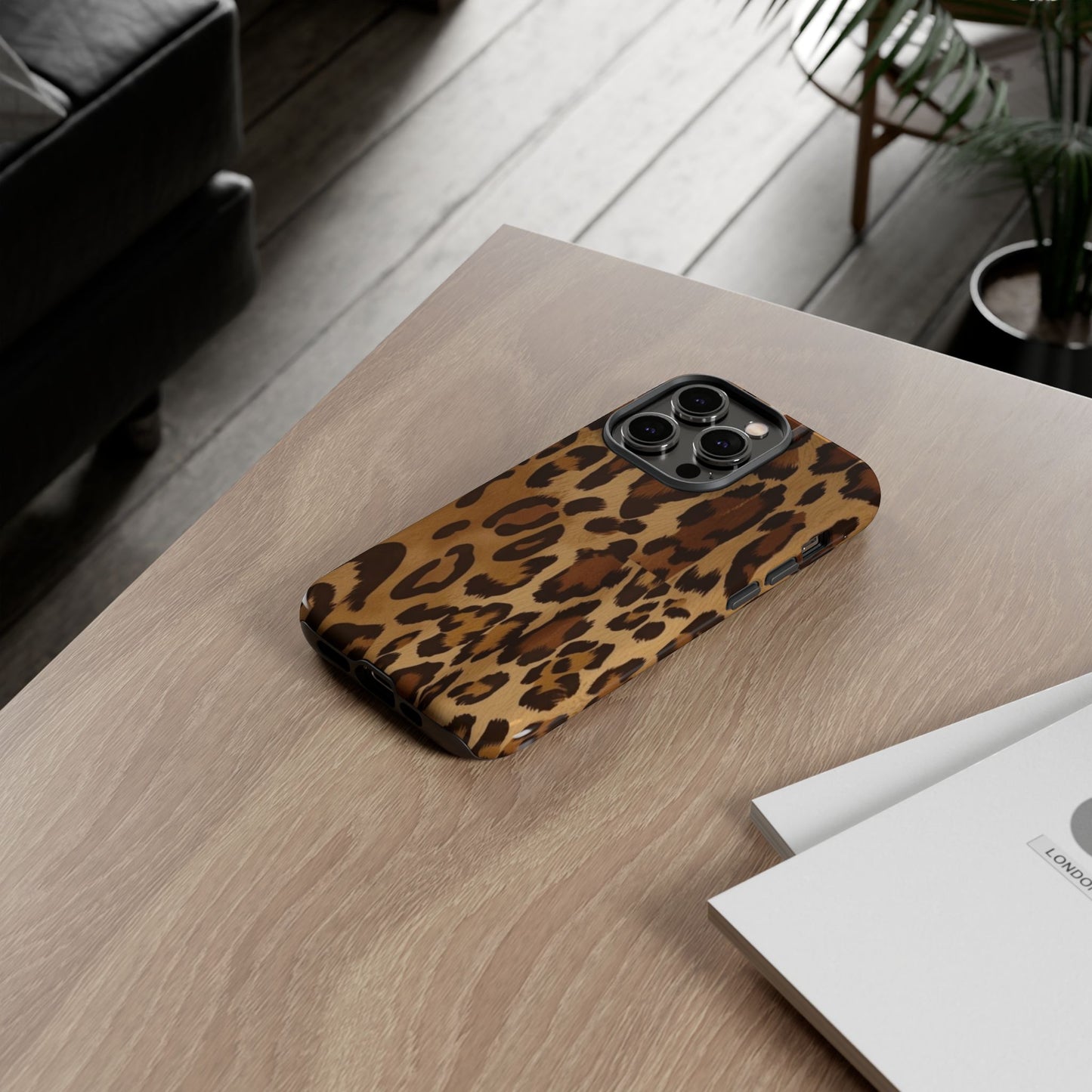 Leopard Print Tough Phone Case