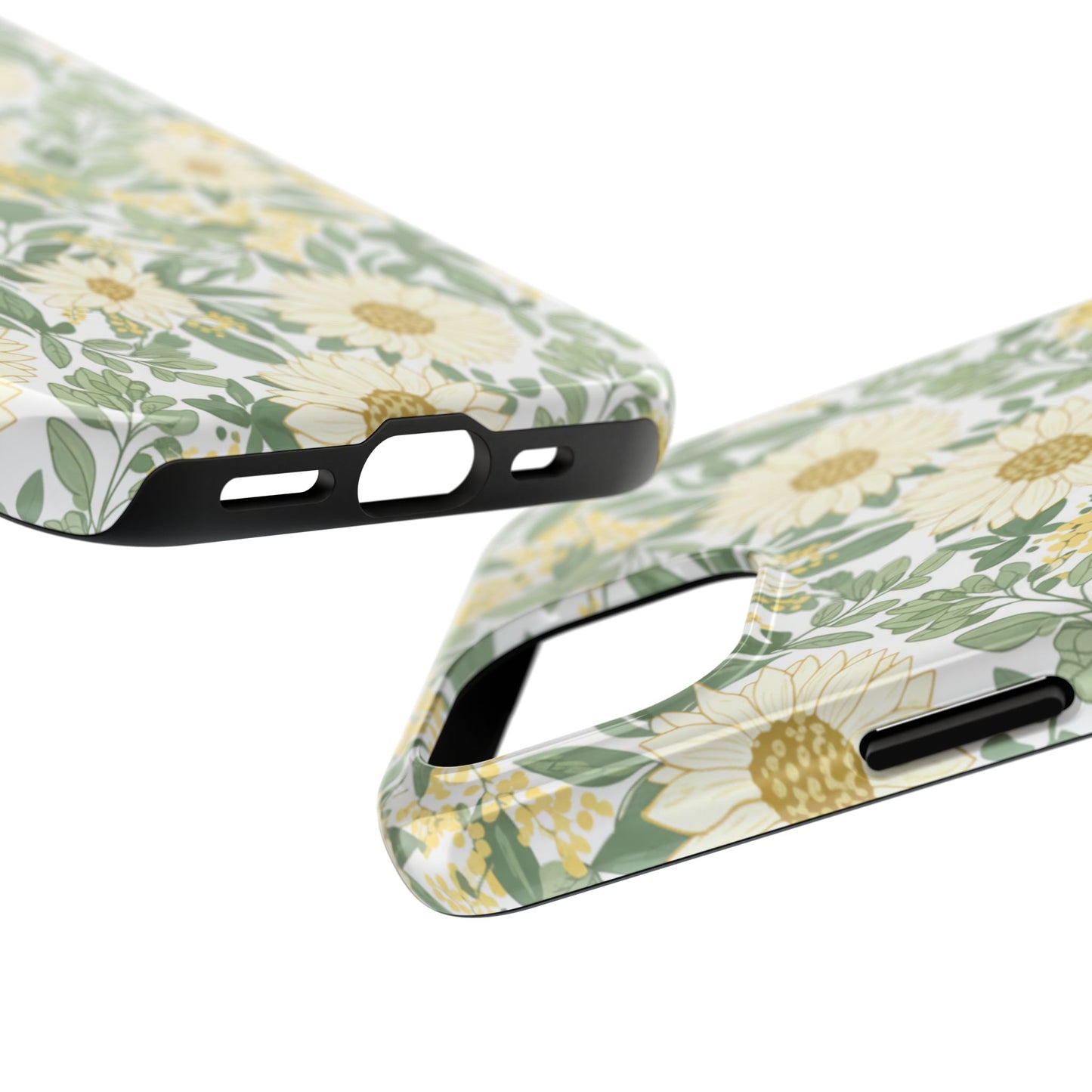 Daisy Meadow Tough Phone Case — Floral Protective Phone Cover