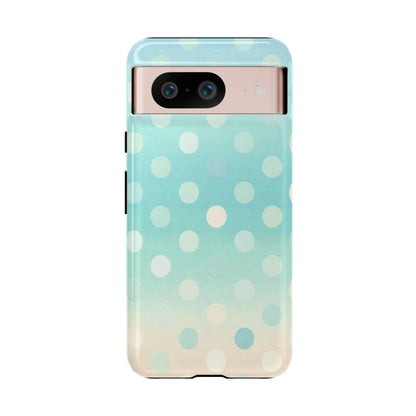 Abstract Palm Tough Phone Case — Minimal Coastal Blue Protective Cover