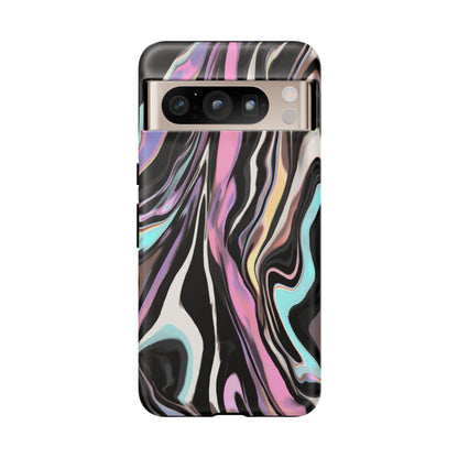 Abstract Marble Tough Phone Case — Pastel Swirl Protective Cover