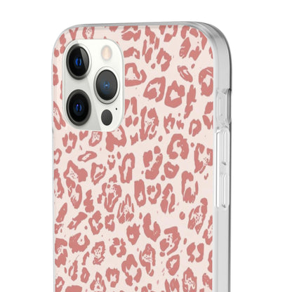 Pink Leopard Print Phone Case – Slim Flexible Protective Cover