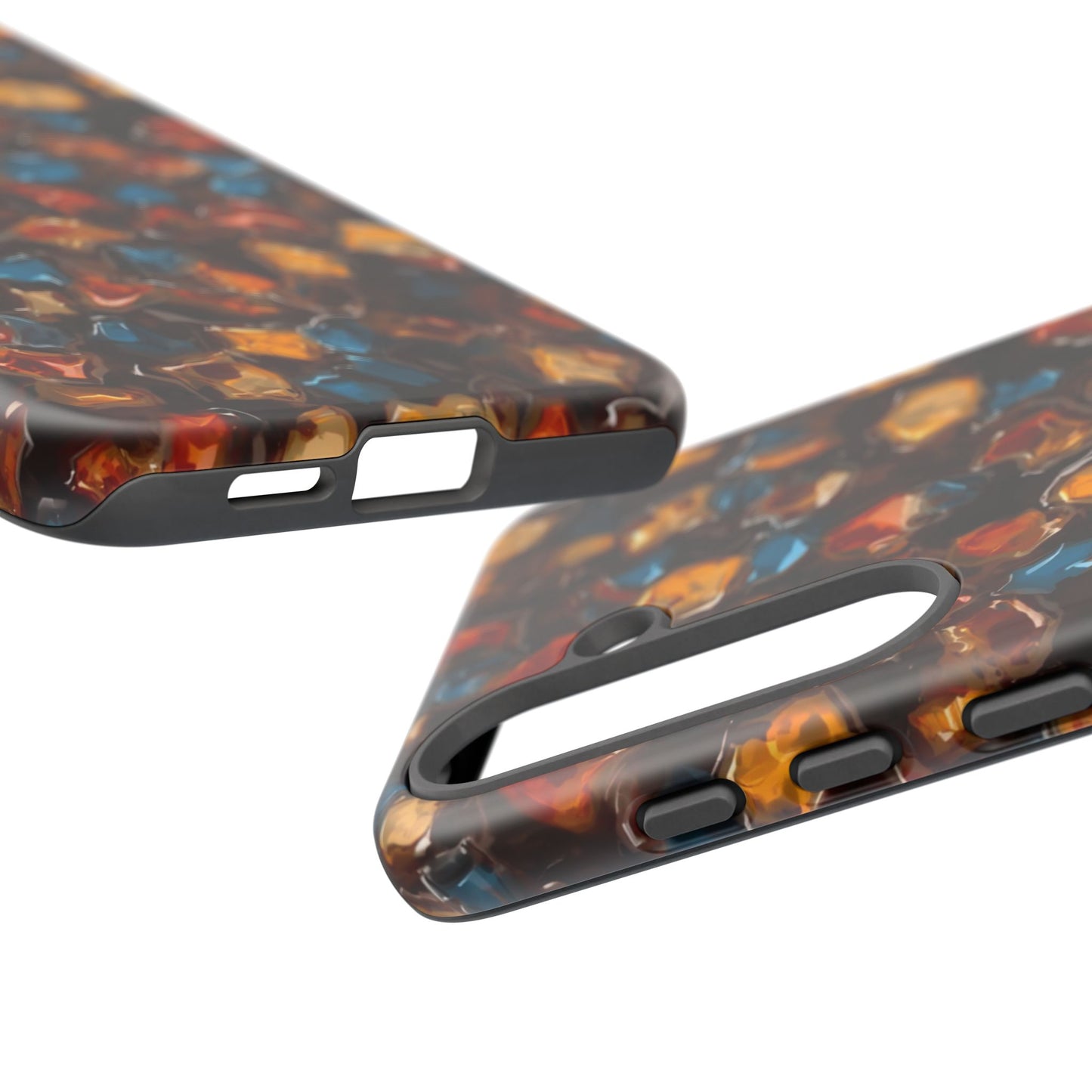 Phone Case - Amber Tortoiseshell Mosaic Protective Cover