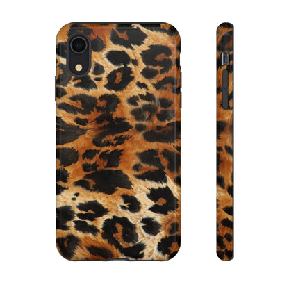 Leopard Print Tough Phone Case – Rugged Protective iPhone Cover