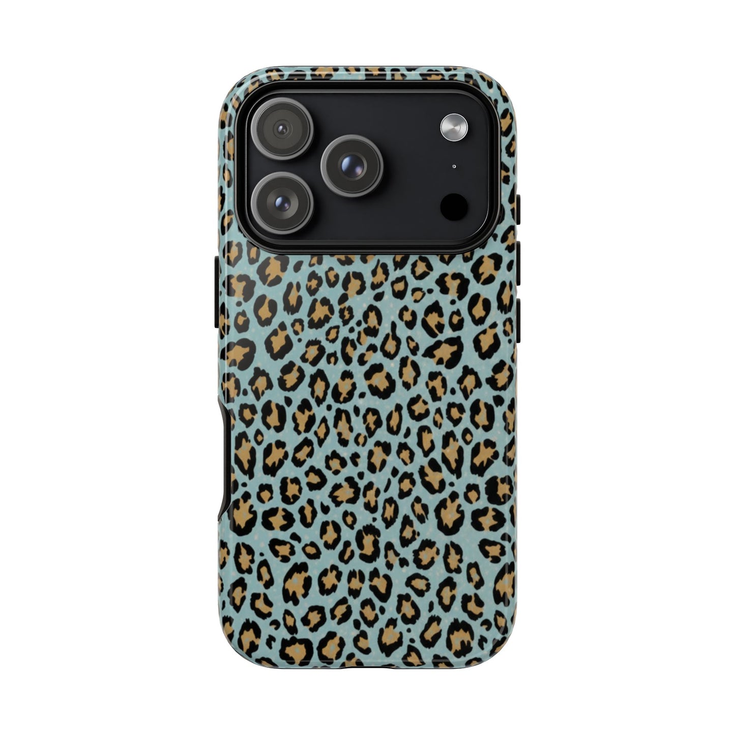 Leopard Print Tough Phone Case - Blue Cheetah Protective Cover