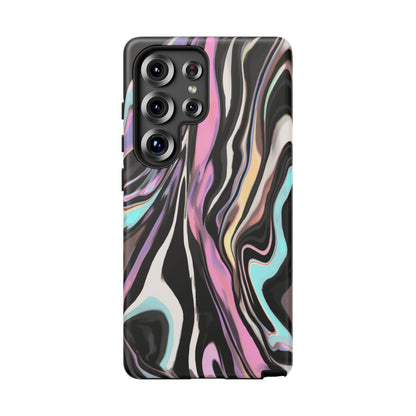 Abstract Marble Tough Phone Case — Pastel Swirl Protective Cover