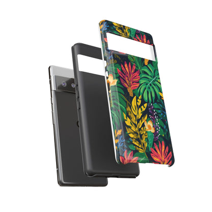 Tropical Floral Phone Case — Vibrant Jungle Leaf Protective Cover