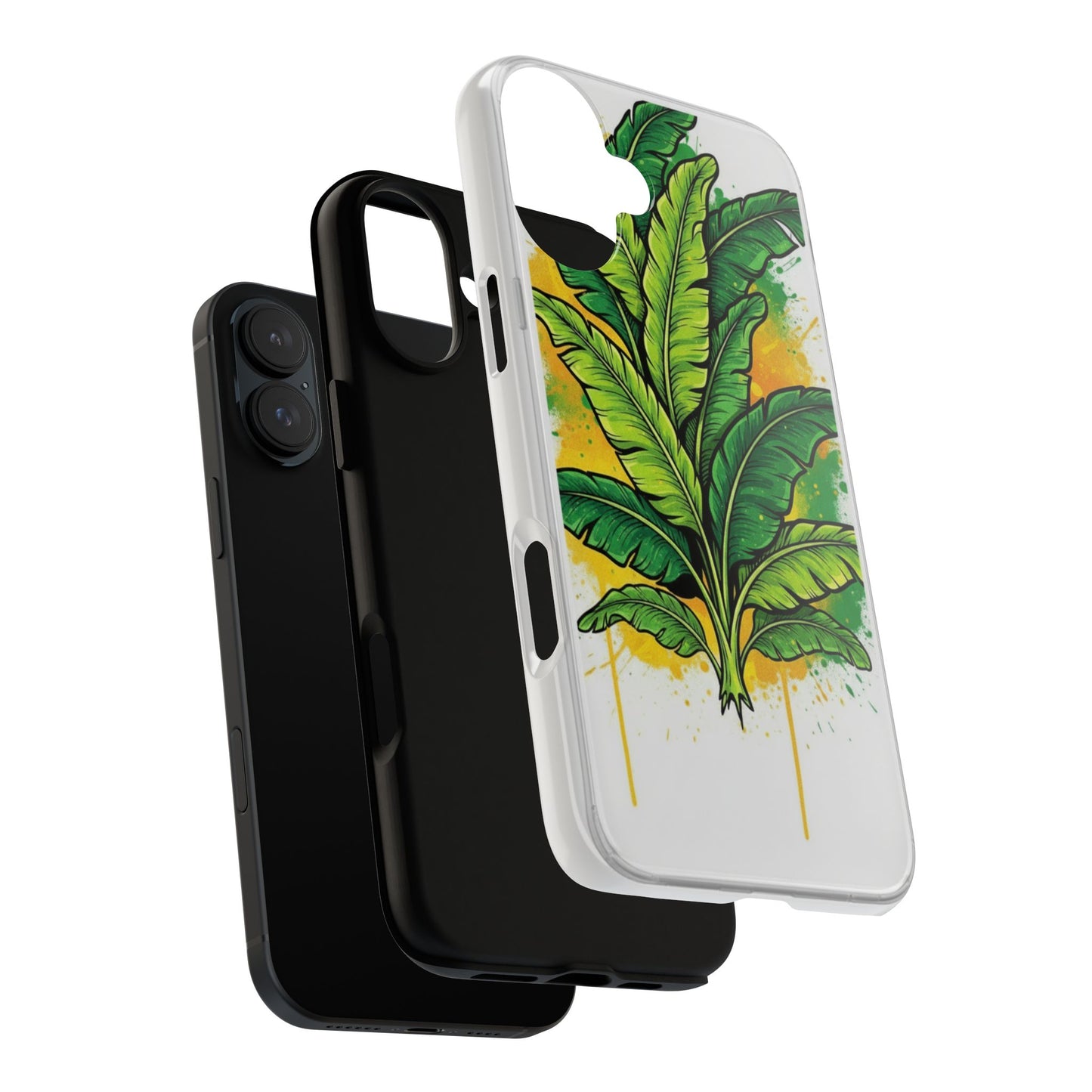 Tropical Banana Leaf Phone Case — Vibrant Green Plant Protector