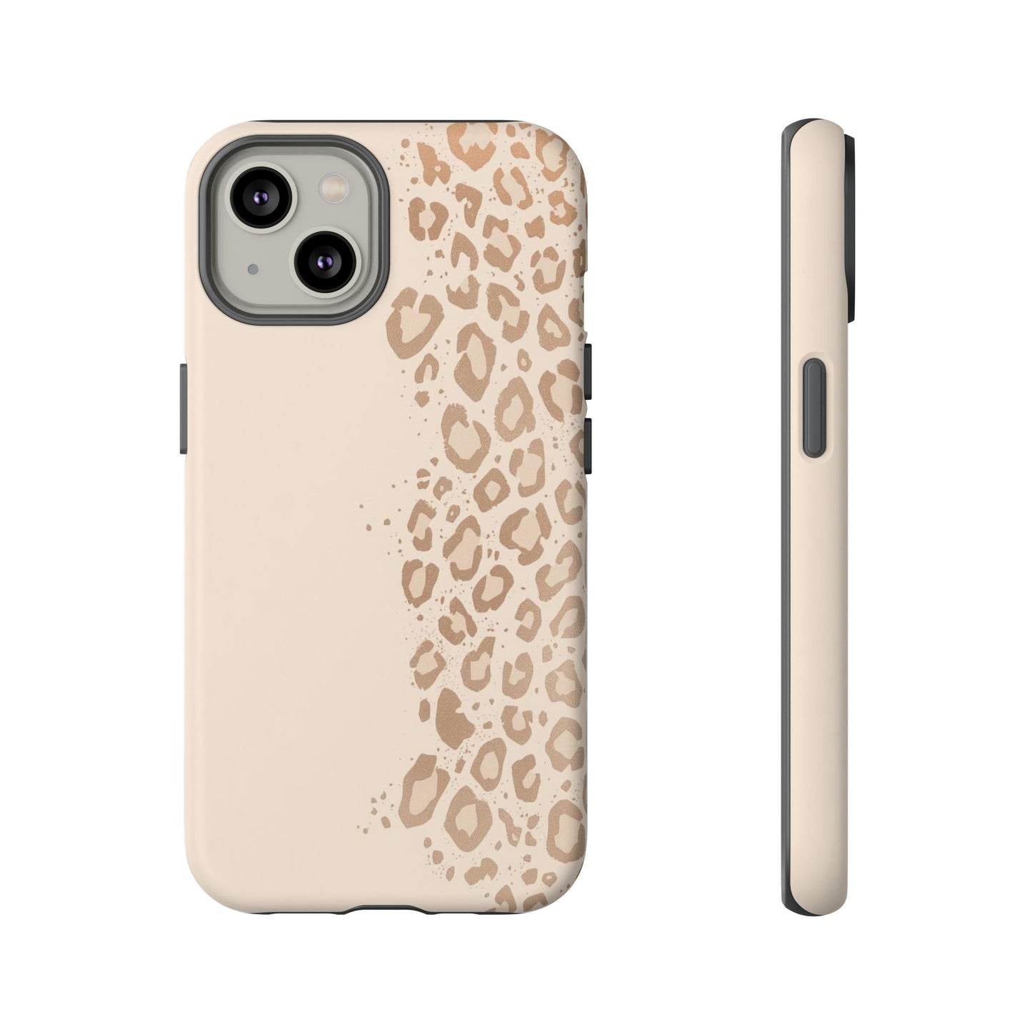 Phone Case – Beige Leopard Print Protective Cover