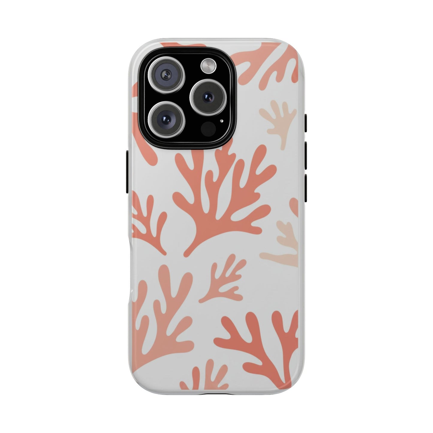 Coral Reef Pattern Tough Phone Case — Pink Beachy Protective Cover