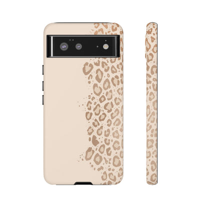Phone Case – Beige Leopard Print Protective Cover