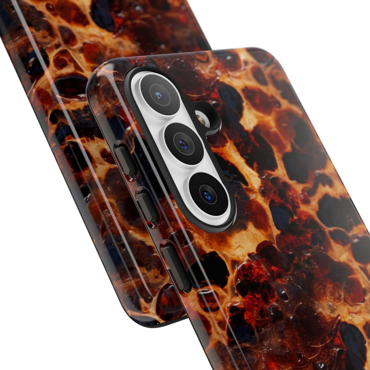 Tortoiseshell Phone Case — Protective iPhone Cover with Classic Amber Pattern