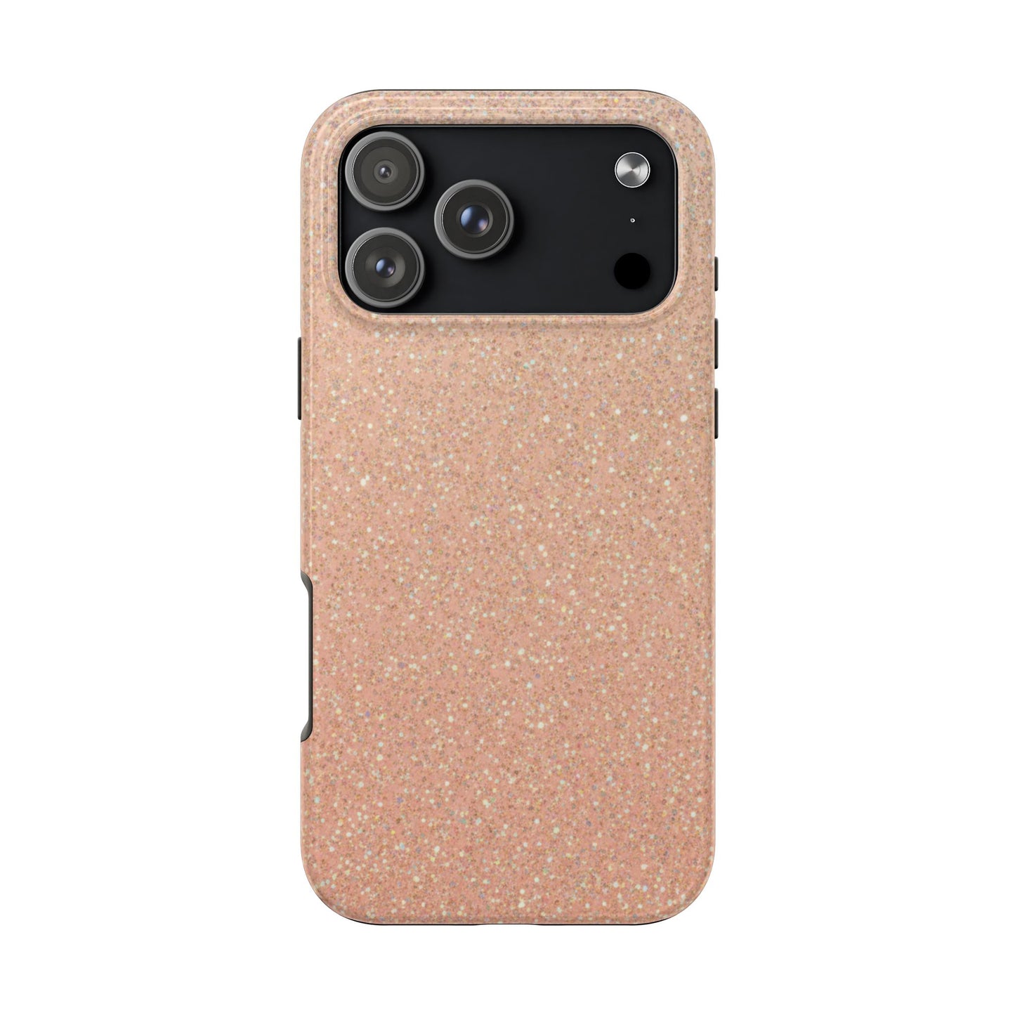Glitter Rose Gold Tough Phone Case — Sparkling Protective iPhone Cover