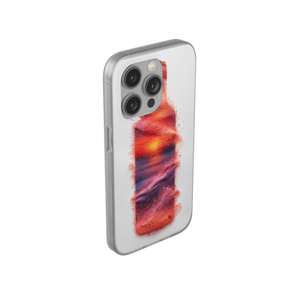 Galaxy Bottle Phone Case — Abstract Cosmic Beverage Design Flexible Case