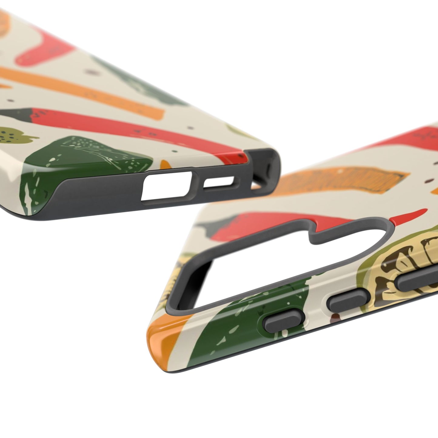 Spicy Peppers Phone Case – Colorful Chili, Lime & Citrus Pattern